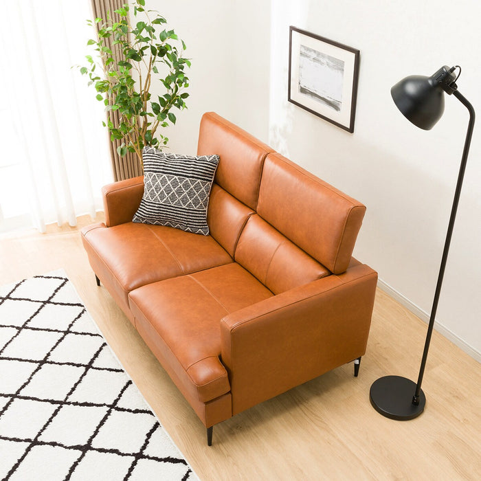 2P SOFA SATHERLA LEATHER-C2 BR