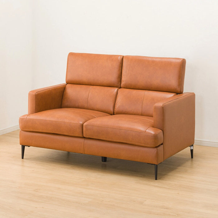 2P SOFA SATHERLA LEATHER-C2 BR