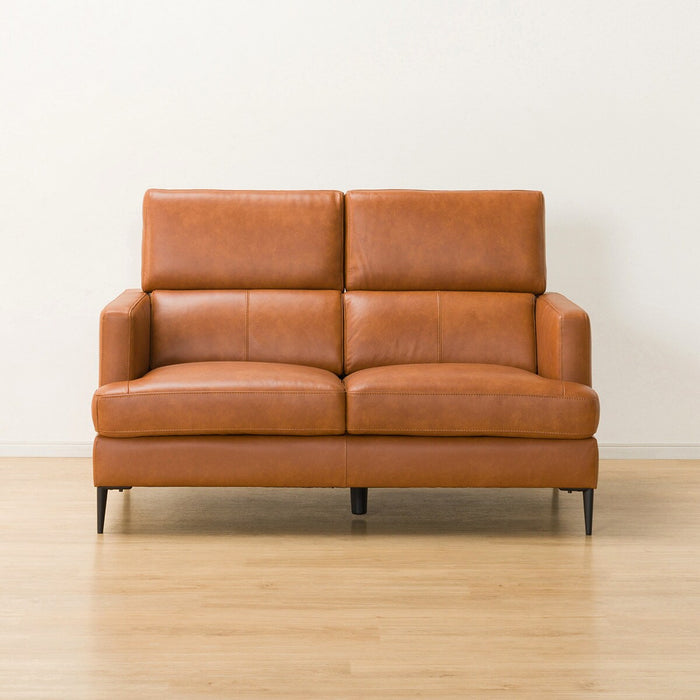 2P SOFA SATHERLA LEATHER-C2 BR