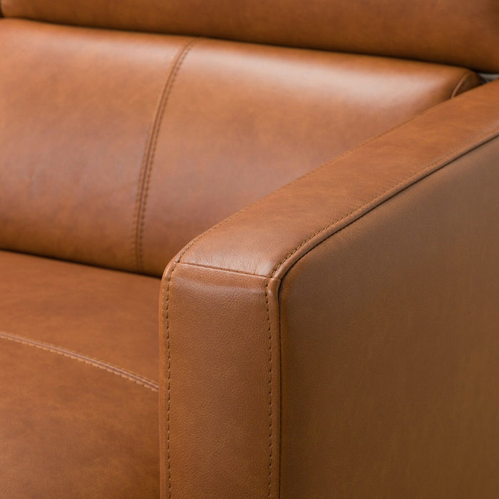 2P SOFA SATHERLA LEATHER-C2 BR