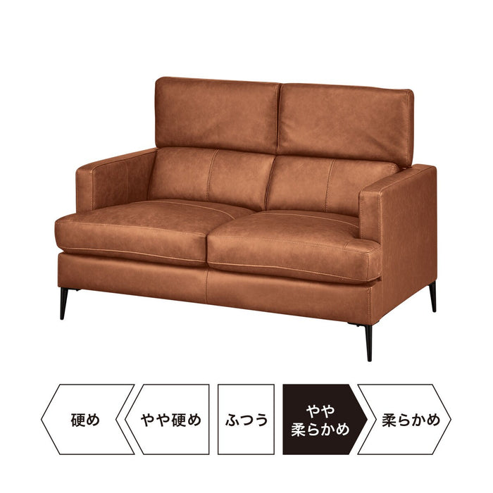 2P SOFA SATHERLA LEATHER-C2 BR