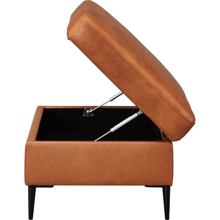 STOOL SATHERLA LEATHER-C2 BR