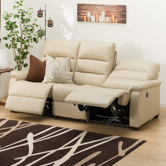 3 Seat Recliner Sofa N-Believa Be2-Mi15 Leather