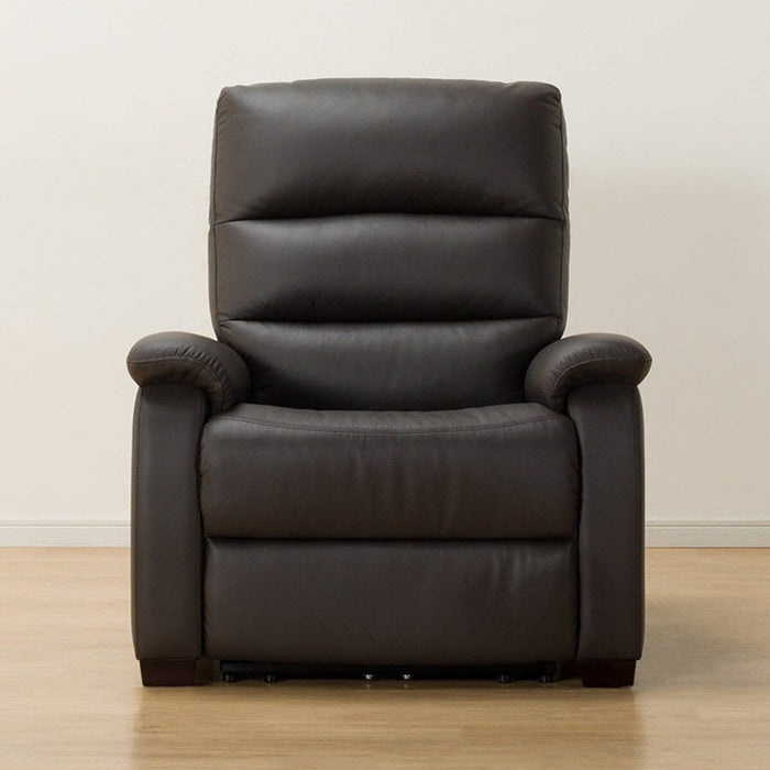 1 SEAT RECLINER SOFA N-BELIEVA DBR LEATHER