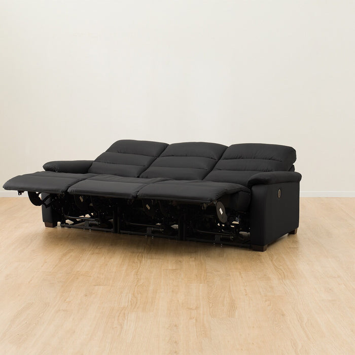 3 ELECTRIC 3P SOFA N-BELIEVA BK2-MI15 LEATHER