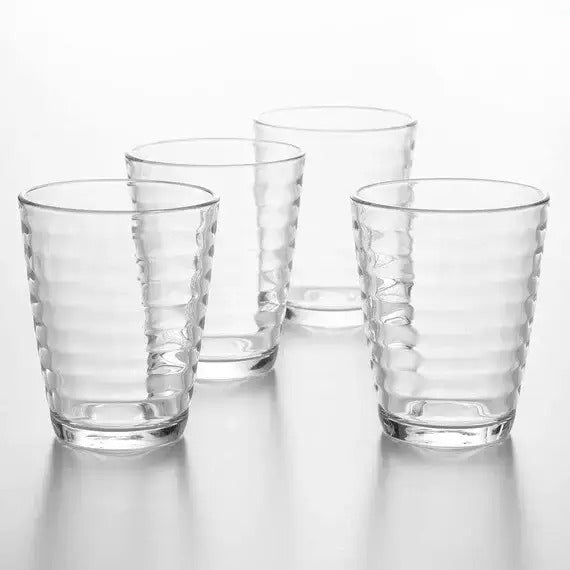 GLASS TUMBLER 4P SET BORDER 350ML