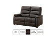 2 Seat Recliner Sofa N-Believa DBR2-Szn116 Leather