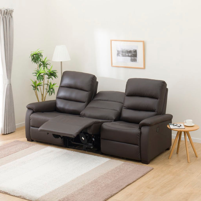 3 Electric 3P Sofa N-Believa DBR2-MI15 Leather