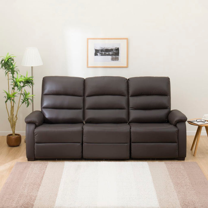 3 Electric 3P Sofa N-Believa DBR2-MI15 Leather