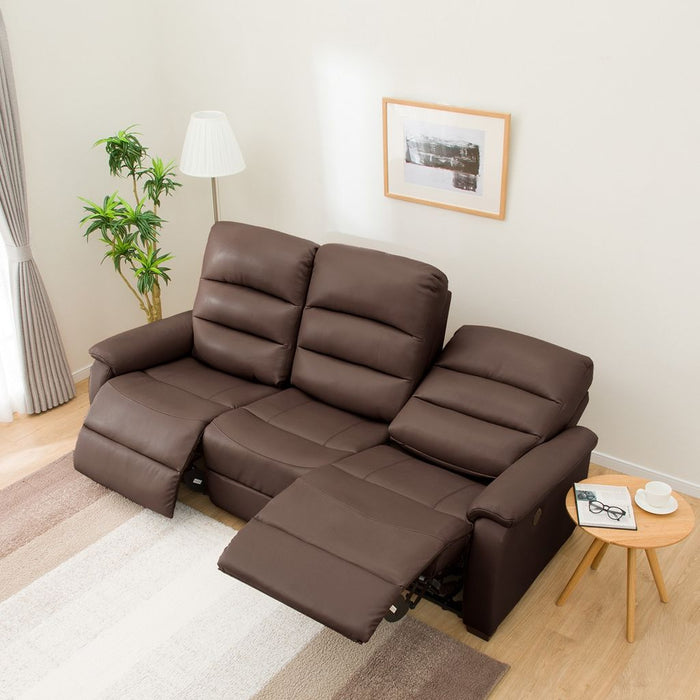 3 Electric 3P Sofa N-Believa DBR2-JHN76 TK-Leather