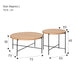 Coffee Table Set Verker 7050 LBR