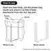 Plastic Bag Holder Flat WH