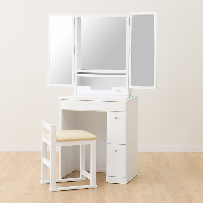 THREE-SIDED MIRROR DRESSER DR2 60 WH