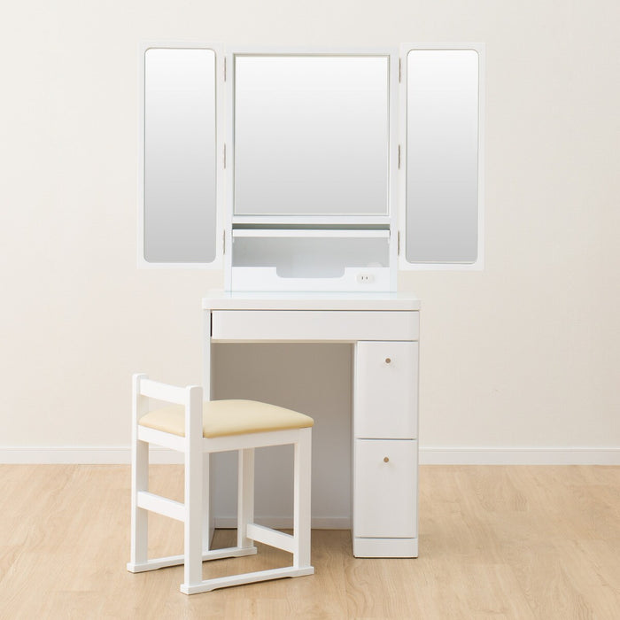 THREE-SIDED MIRROR DRESSER DR2 60 WH