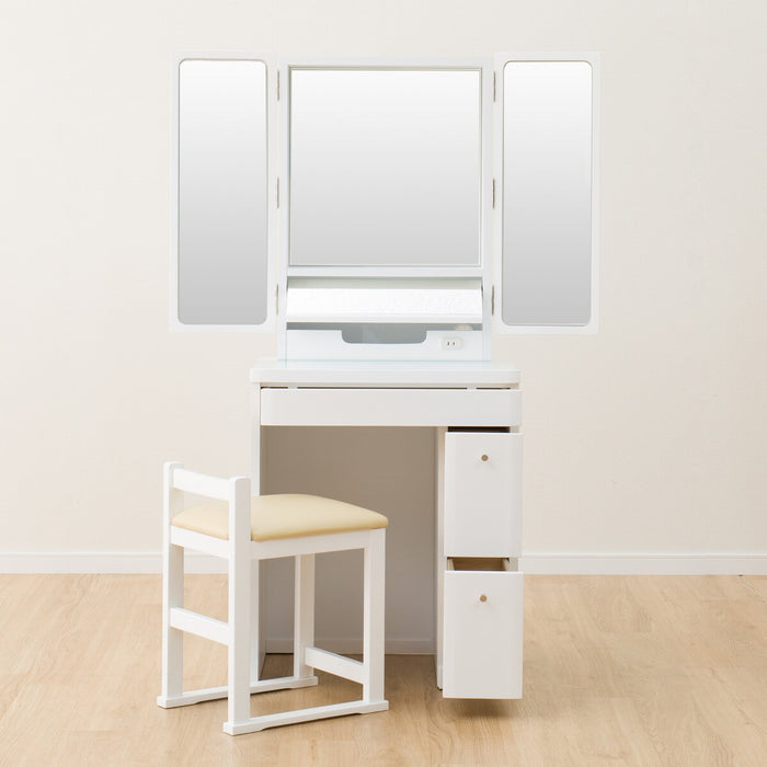 THREE-SIDED MIRROR DRESSER DR2 60 WH