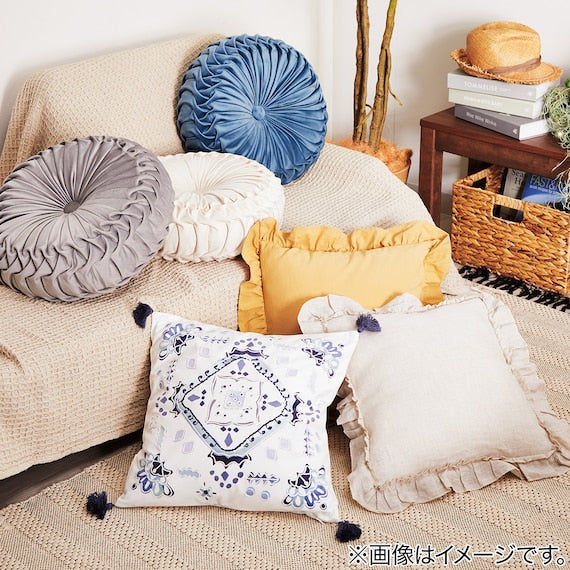 Round Cushion Dahlia GY