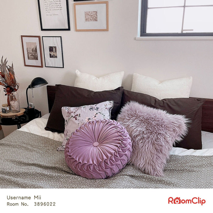 ROUND CUSHION DAHLIA2 PU