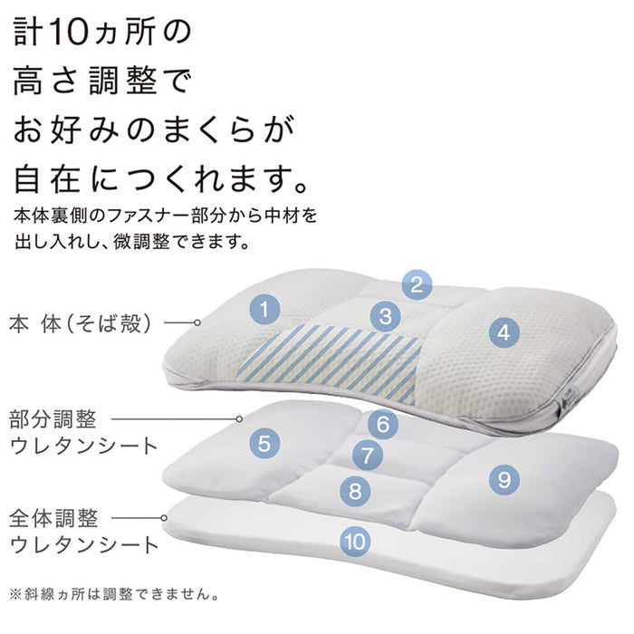 Adjust height 10 positions Pillow soba2