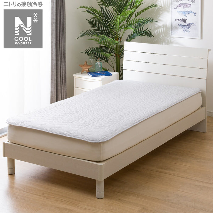 RUBBERLESS MATTRESS PAD N COOL WSP S GY S2403