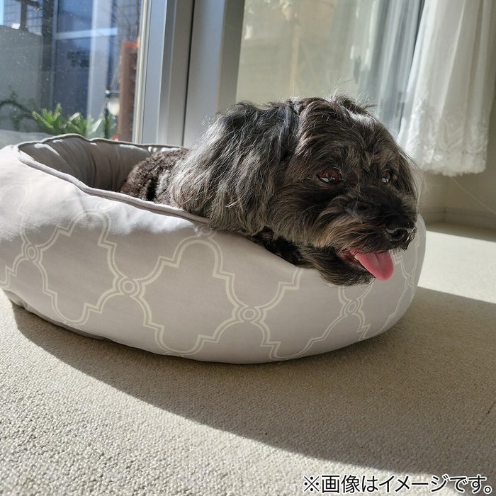 PET BED N-COOL WSP M-ROUND GY S244