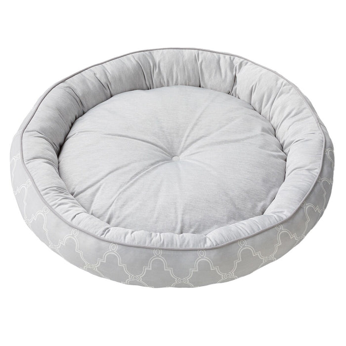 PET BED N-COOL WSP L-ROUND GY S244