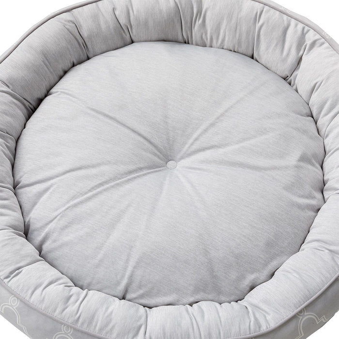 PET BED N-COOL WSP L-ROUND GY S244