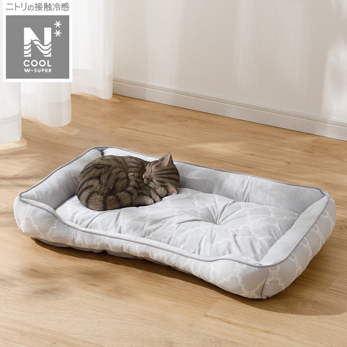 PET BED N-COOL WSP L-SQUARE GY S244