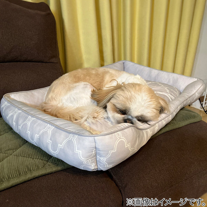 PET BED N-COOL WSP L-SQUARE GY S244