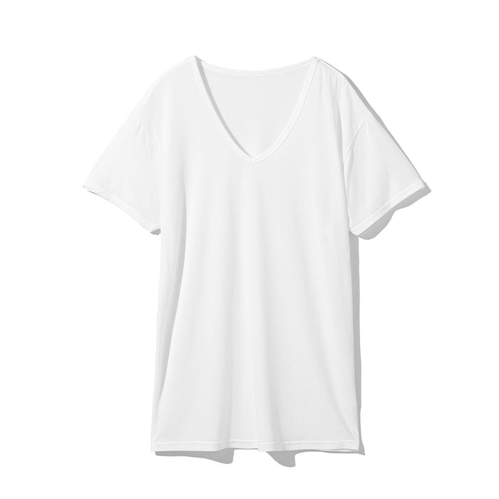 MEN'S COOL V-NECK T-SHIRT, MESH WH M