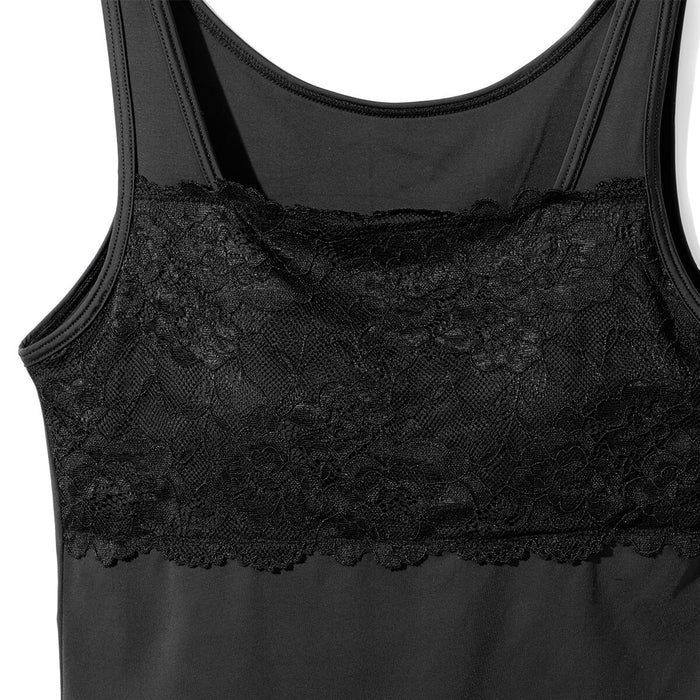 WOMEN'S SUPERCOOL TANK TOP WITH BUILT-IN CUP, LACE BKM