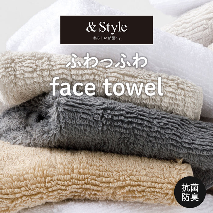 FACE TOWEL 34X80 WH SH01