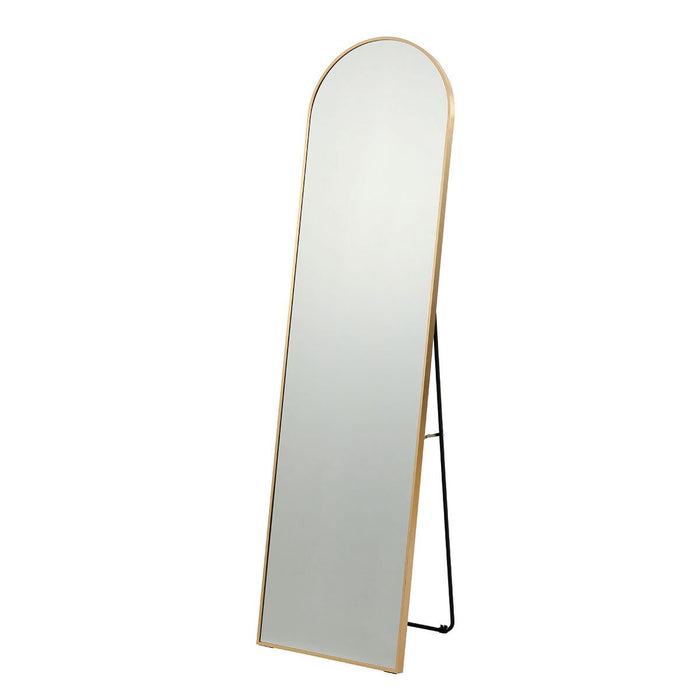 gold arch stand mirror