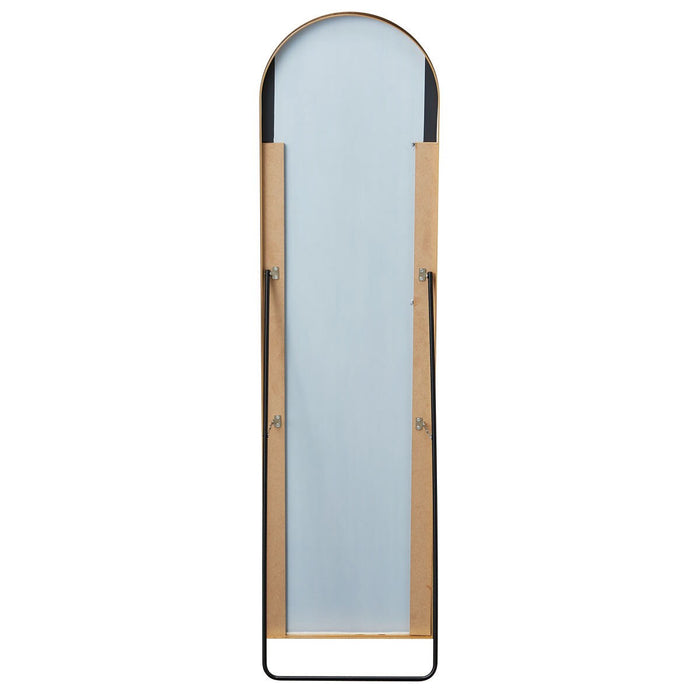 gold arch stand mirror