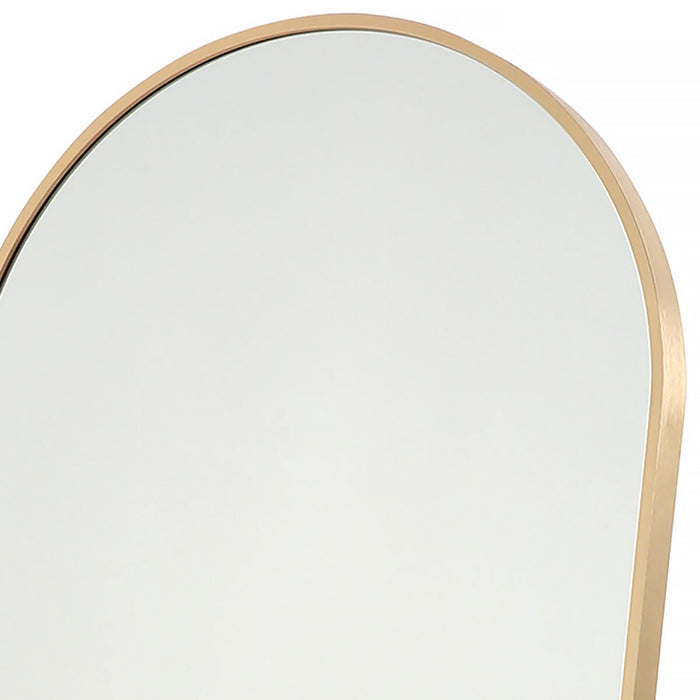 gold arch stand mirror