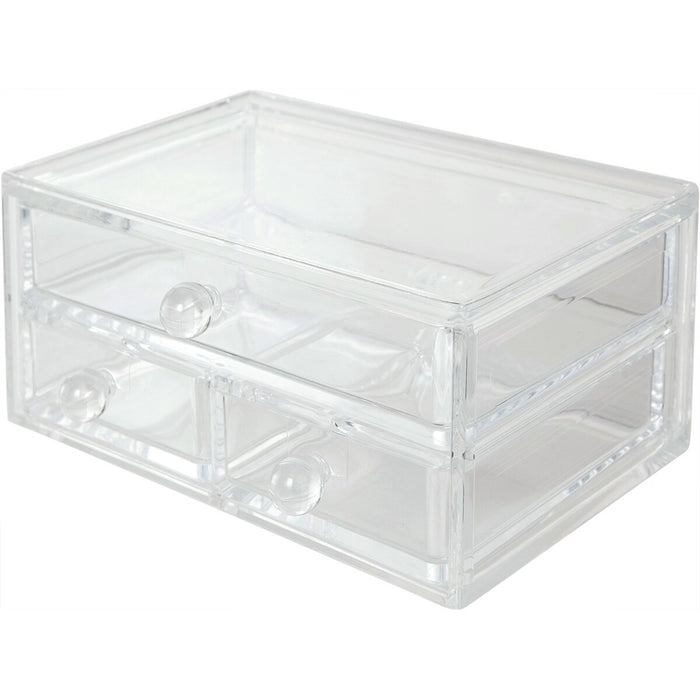 ACRYLIC COSMETIC CASE W/DRAWER LUCENT L W21.4D18.5H17