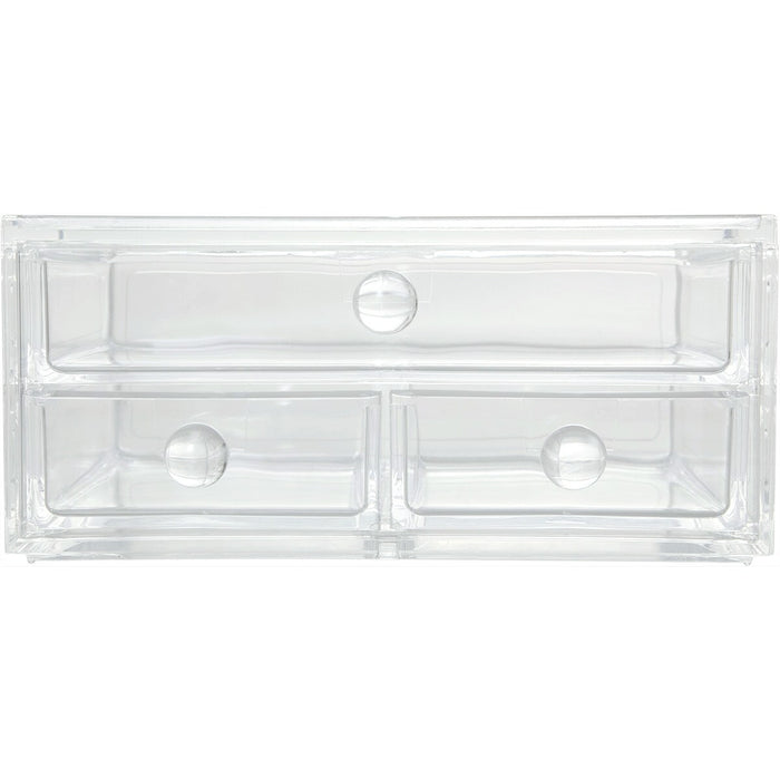 ACRYLIC COSMETIC CASE W/DRAWER LUCENT L W21.4D18.5H17