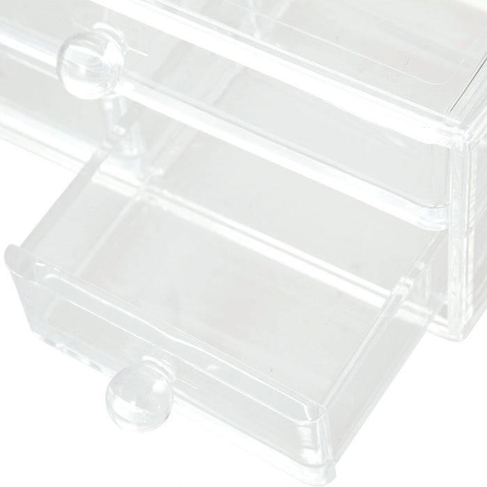 ACRYLIC COSMETIC CASE W/DRAWER LUCENT L W21.4D18.5H17