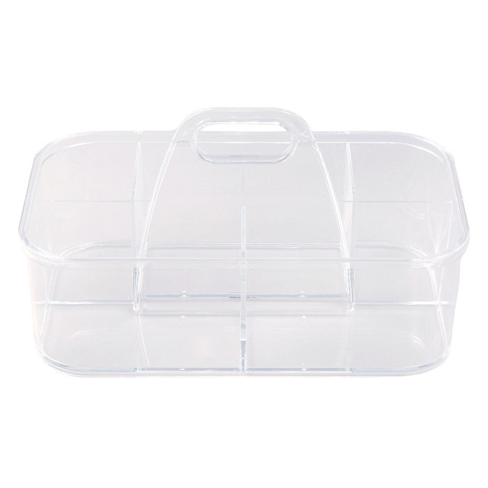 ACRYLIC STACKABLE CADDY W/HANDLE M W28D17H15