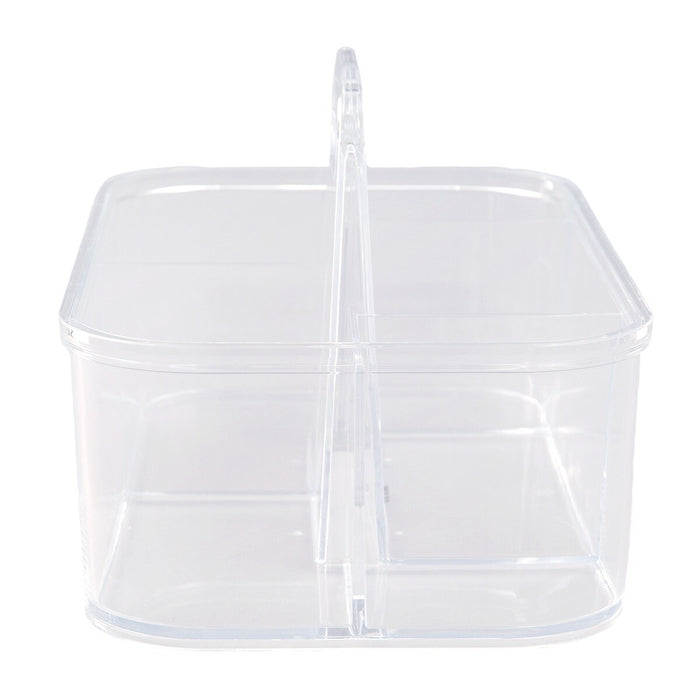 ACRYLIC STACKABLE CADDY W/HANDLE M W28D17H15