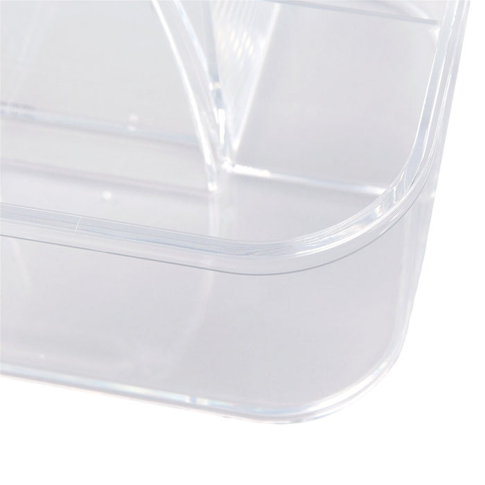 ACRYLIC STACKABLE CADDY W/HANDLE M W28D17H15