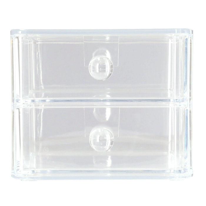 ACRYLIC COSMETIC CASE W/DRAWER LUCENT S W18D20H15