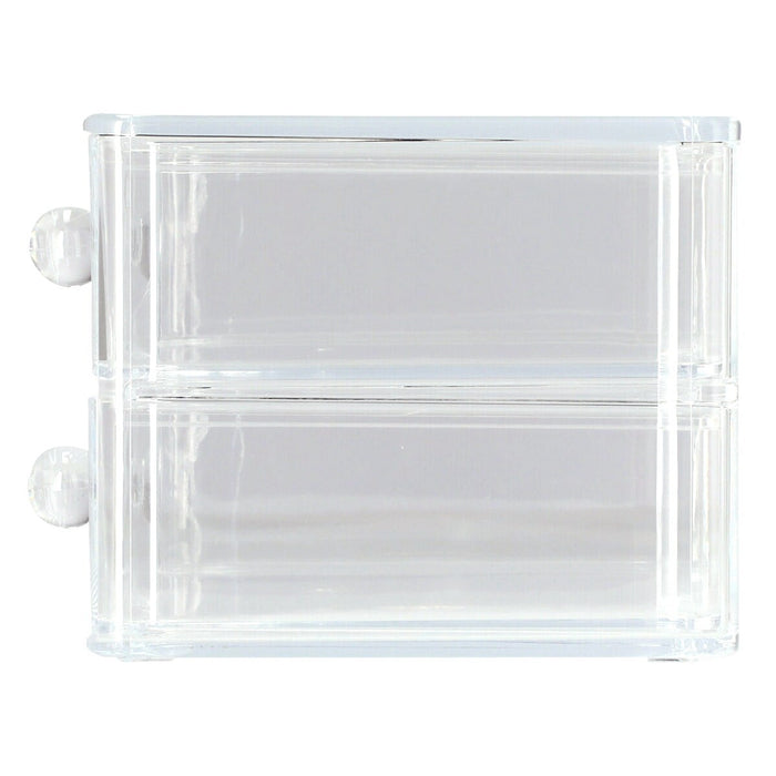 ACRYLIC COSMETIC CASE W/DRAWER LUCENT S W18D20H15