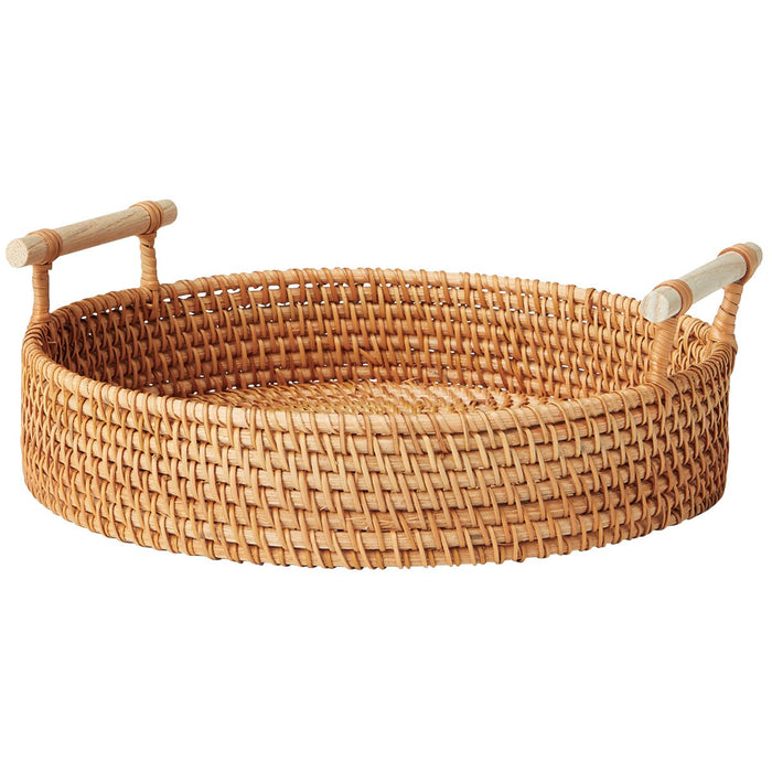 RATTAN ROUND TRAY