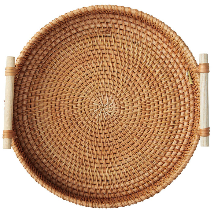 RATTAN ROUND TRAY