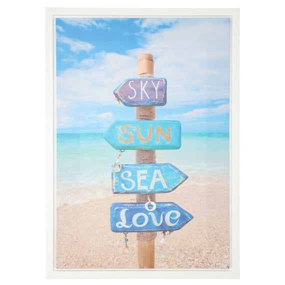 Framed Poster 38X53 Beach S