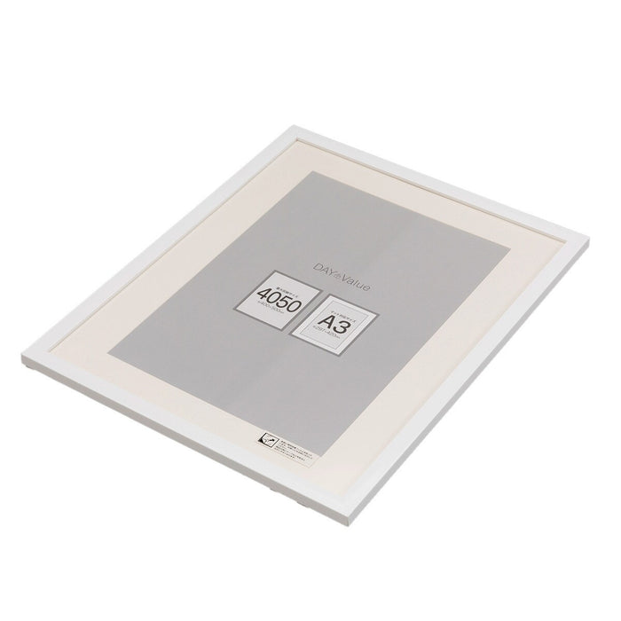 Picture Frame 40X50 Size (A3 W/ Mat) WH N3