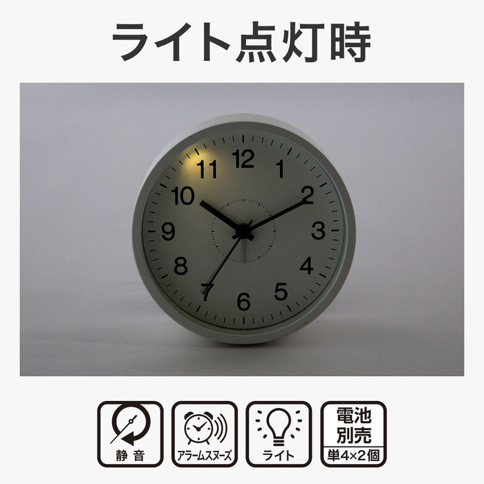 TABLE CLOCK SIMPLE WH