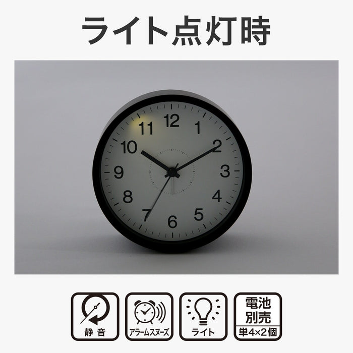 TABLE CLOCK SIMPLE BK