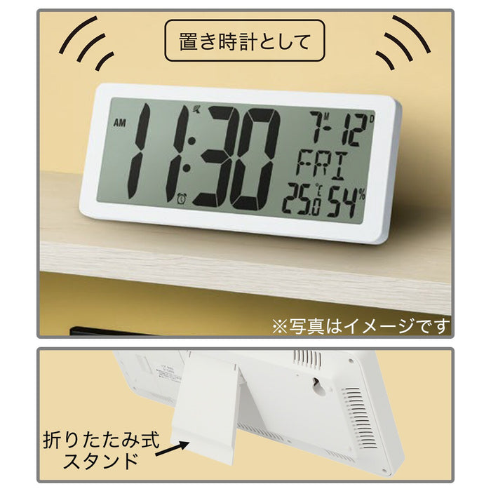 LCD CLOCK CLARK-WH(S5021WH)