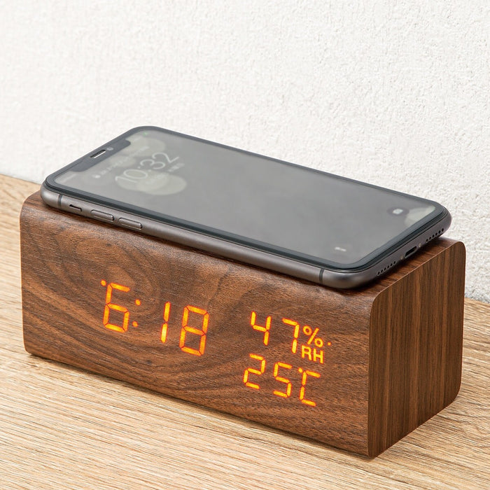 LED CLOCK HOLZ-SWC